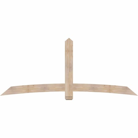 Ekena Millwork Bellingham Smooth Timber Gable Bracket, Douglas Fir, 96"W x 40"H x 1 1/2"D x 5 1/2"F, 10/12 Pitch GBW096X40X0206BEL00SDF